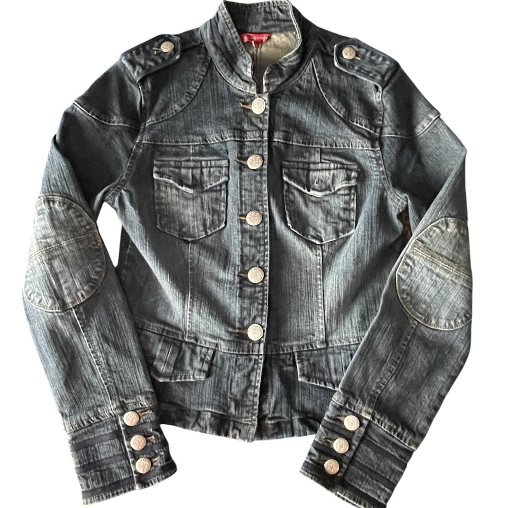 Smart Set authentic vintage Y2K military style jean jacket